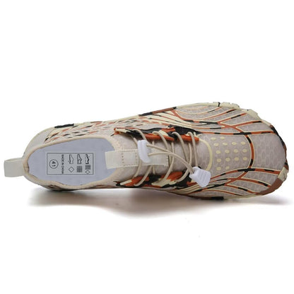 WateLves Water Shoes Men Women Barefoot Quick-Dry Aqua Sock Outdoor Athletic Sport Shoes Kayaking Boating Hiking Surfing(Brown,42)