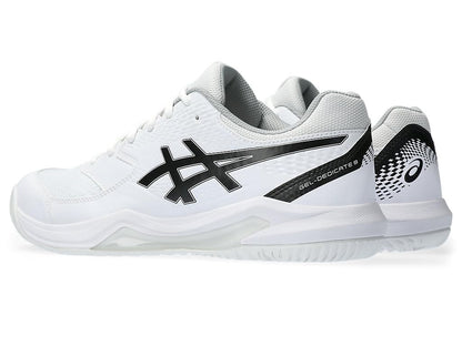 ASICS Men's Gel-Dedicate 8 Tennis Shoes, 7.5, White/Black