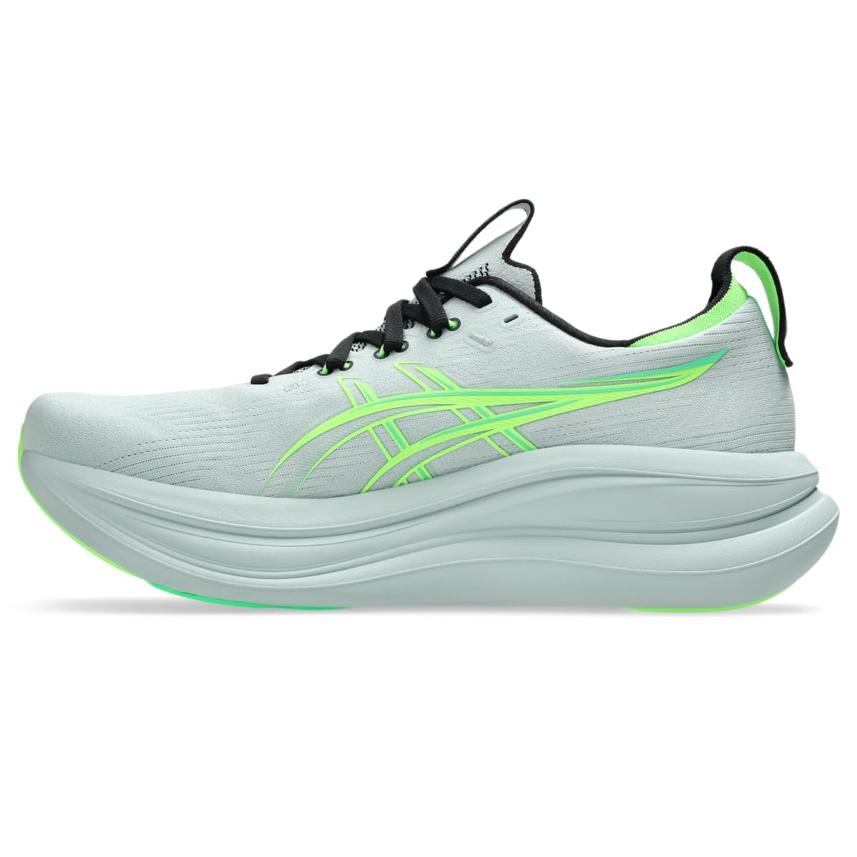 ASICS Men's Gel-Nimbus 28 Running Shoes, 7.5, Cold Moss/Illuminate Green
