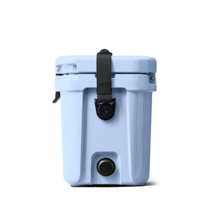 YETI Roadie 15 Hard Cooler with DoubleDuty Shoulder Strap, Big Sky Blue