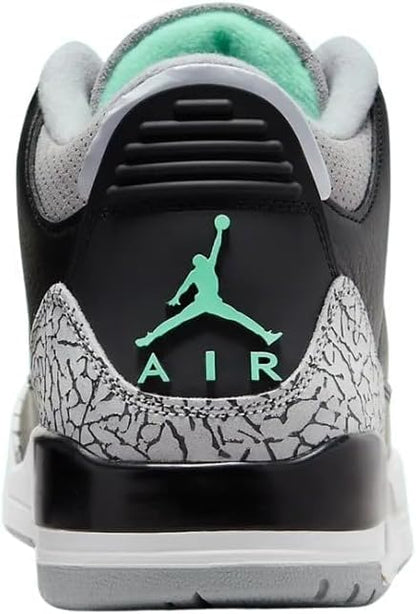 Nike Air Jordan 3 Retro Black/Green Glow Wolf-Grey (CT8532 031) - Size 7.5