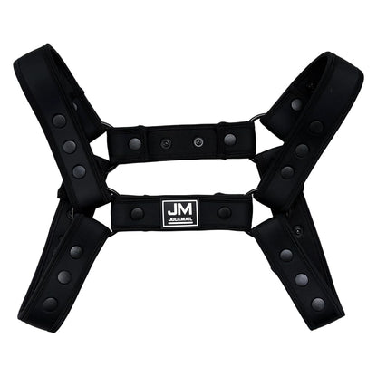 JOCKMAIL Men's Harness Adjustable Detachable Chest (Black, One Size)