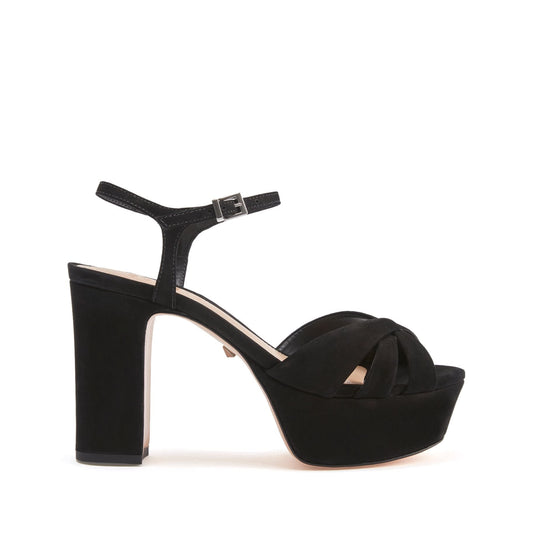 SCHUTZ Women's Keefa Platform Sandals, Black, 10.5 Medium US