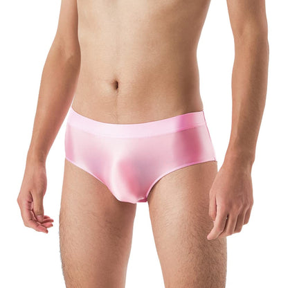 Mens Sissy Panties Stretchy Silky Glossy Bikini Briefs Underwear Lingerie Underpants for Men