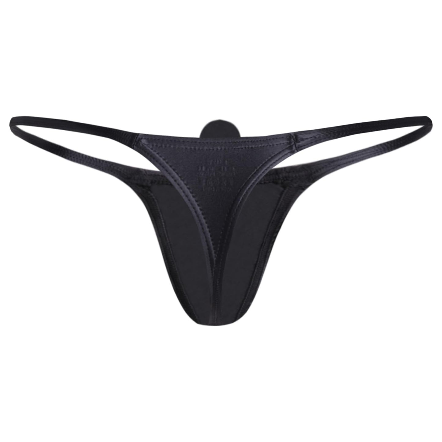 GNFVQLLE Male Thong Sexy Mens G String Underwear T-Back Bulge Pouch Low Rise Lingerie Black