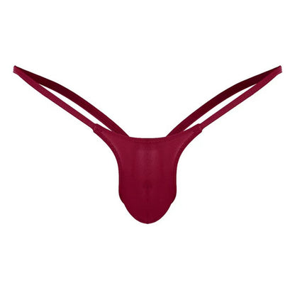 Evankin Men's Underwear See Through Sexy Jock Straps Underpants U-shaped Pouch T-shaped Pants Fun Underwear（Black-XS）
