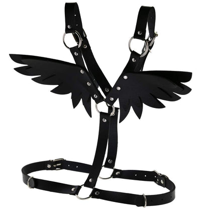 Pink Sissy Harness with Angel Wings PN2678