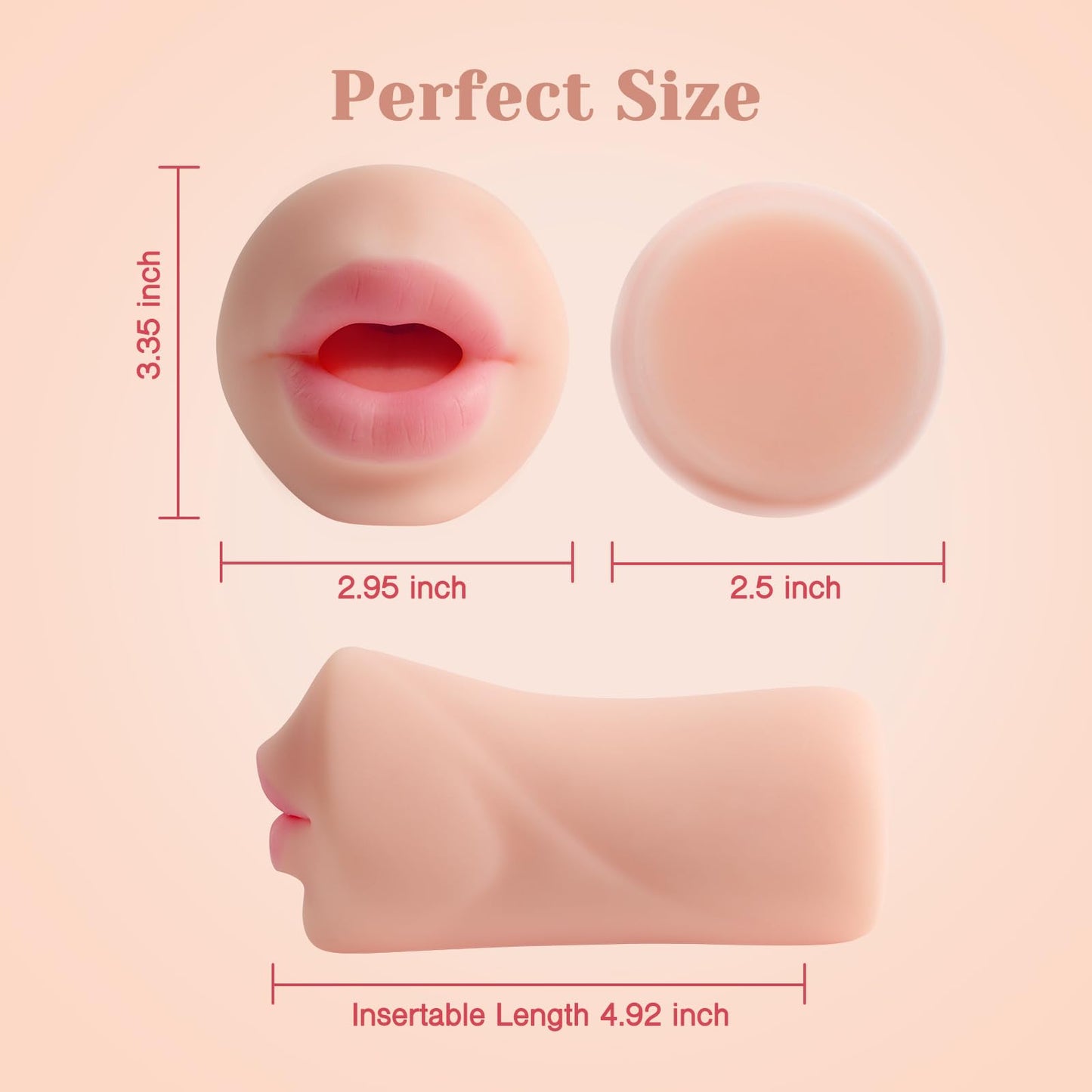 Tracy's Dog Male Masturbators, Deep Throat Blow Job Signature Stroker, Sex Toys for Men, Realistic RUSHSKIN Close-Ended Pocket Pal Oral Adult Toy for Man Masturbation