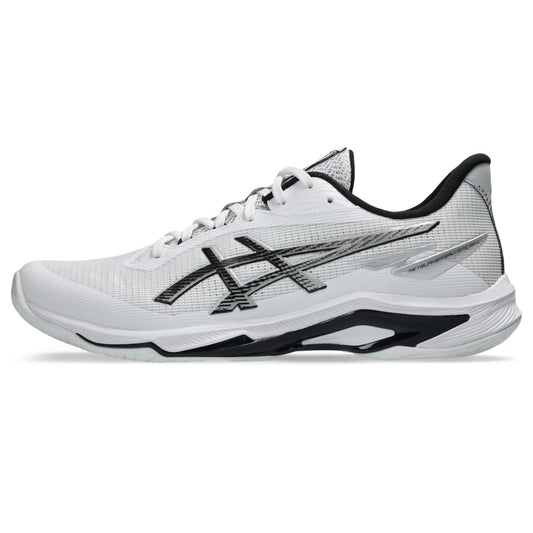 ASICS Men's Netburner Ballistic FlyteFoam 4 Volleyball Shoes, 15, White/Black