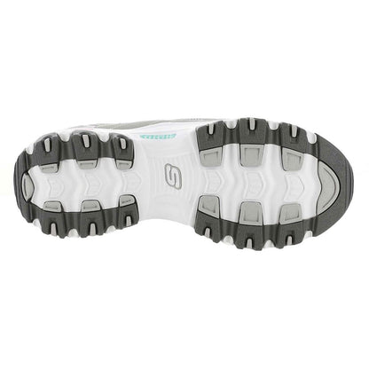 Skechers Women's Hands Free Slip-INS D'Lites Sneaker, Grey Light Pink=GYLP, 8.5 Wide