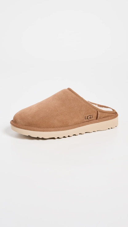 UGG Men's Classic Slip-On Slipper, Chestnut, 11