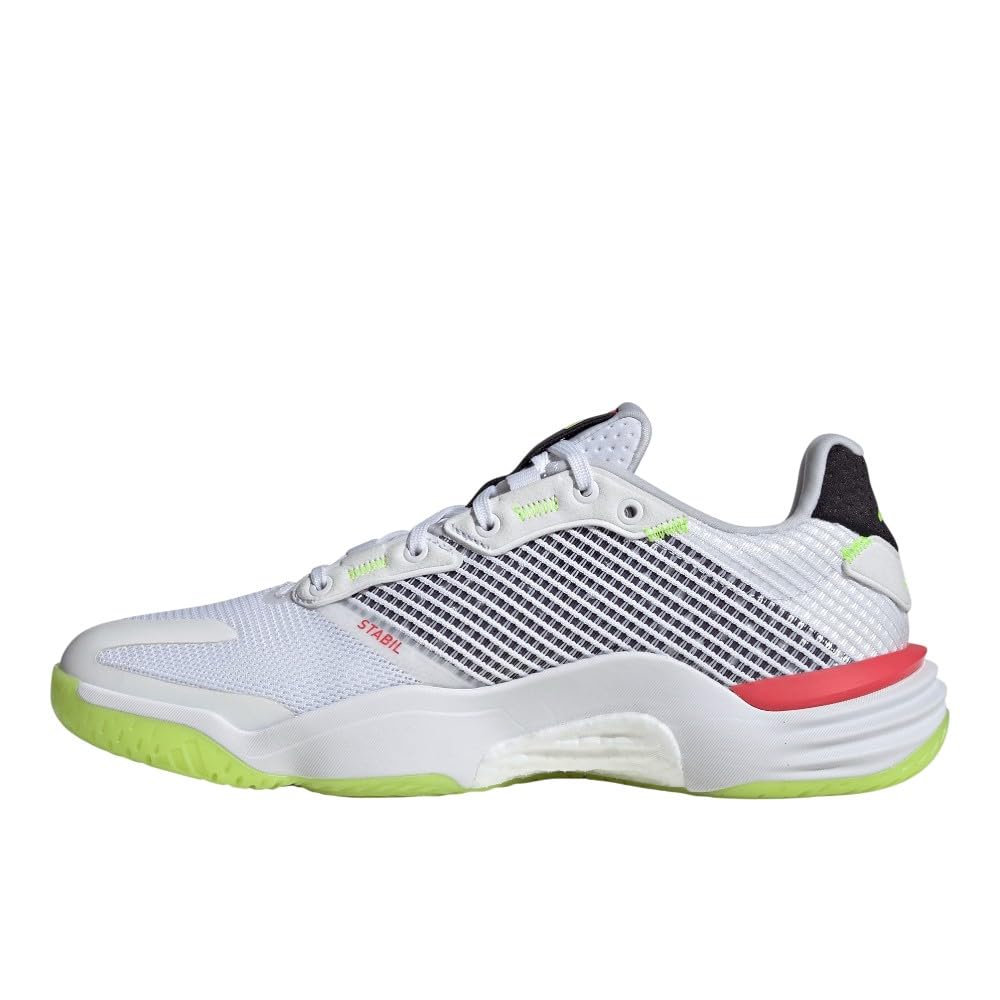 adidas Men's Stabil 16 Indoor Shoes White/Aurora Met./Aurora Plum 11.5 Medium
