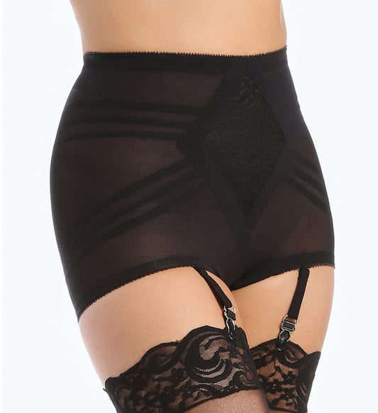 Rago Style 619 Shapette Control Brief Panty with Contour Bands, Black S/26