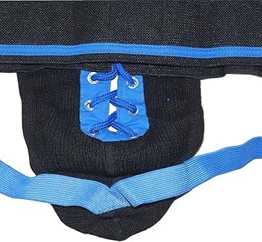 JOCKMAIL Mens Jockstrap Underwear Athletic Supporter Wide Belt Comfortable Men Sport Underwear for Gym Sport (US, Alpha, X-Large, Regular, Regular, Blue)