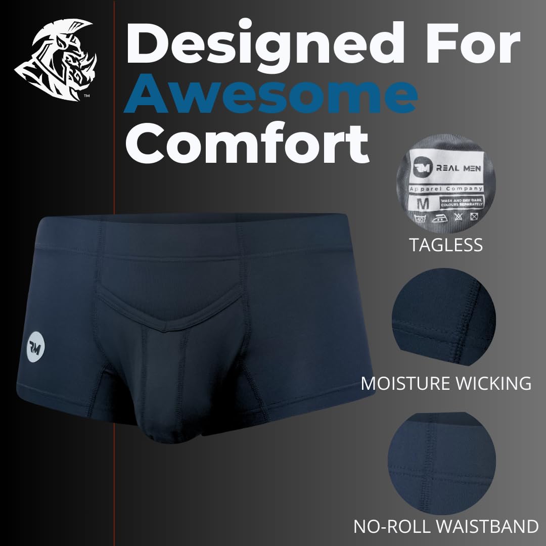 Real Men 3in Nylon Boxer Briefs V-Fly D Pouch Xl 3pk Blk Big Pouch Underwear For Men Bulge Mens Underwear With Horizontal Fly Mens Xl Boxer Briefs