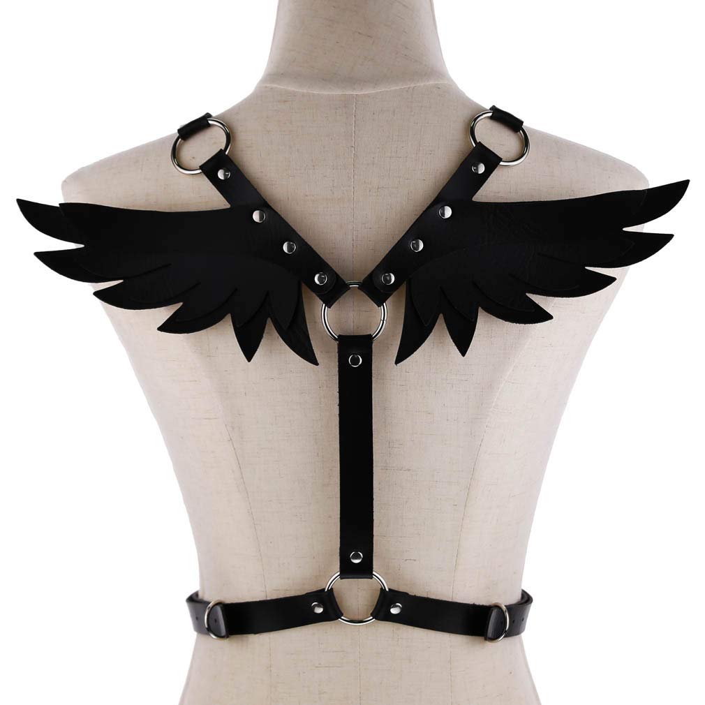 Pink Sissy Harness with Angel Wings PN2678