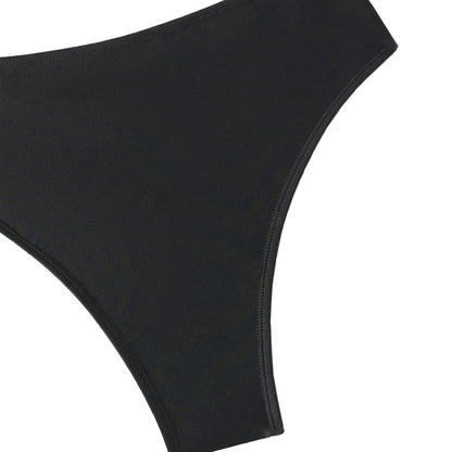 Women's Cheeky V Cut Back High Waisted Bikini Bottom Cross Criss Swimsuit Bottoms