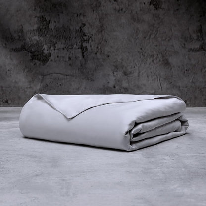 LUXOME Luxury Duvet Cover | Oversized Fit | 100% Viscose from Bamboo | Silky Soft Feel | Thermal-Regulating | 2X Cover Ties | King/Cal King - 108"x98" | Stone