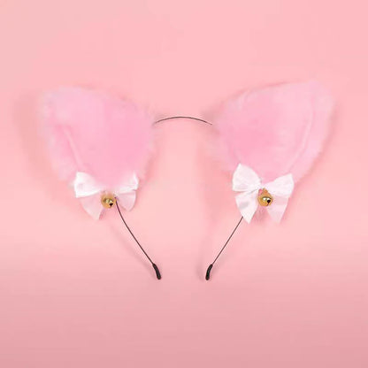 12Pcs BDSM Kit Toys Sex Bondage Restraints Butt Plug Tail Cat Ears Nipple Clamps Blindfold Handcuffs Collar Paddle Anal Butt Plug Sex Toys for Couple (Pink)