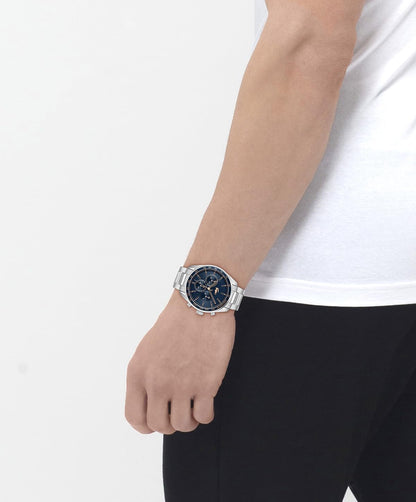 Lacoste Boston Men's Chronograph Watch - Classic Stainless Steel Bracelet- Tachymeter - Water Resistant up to 5ATM/50 Meters - Modern Design for Him - 42mm