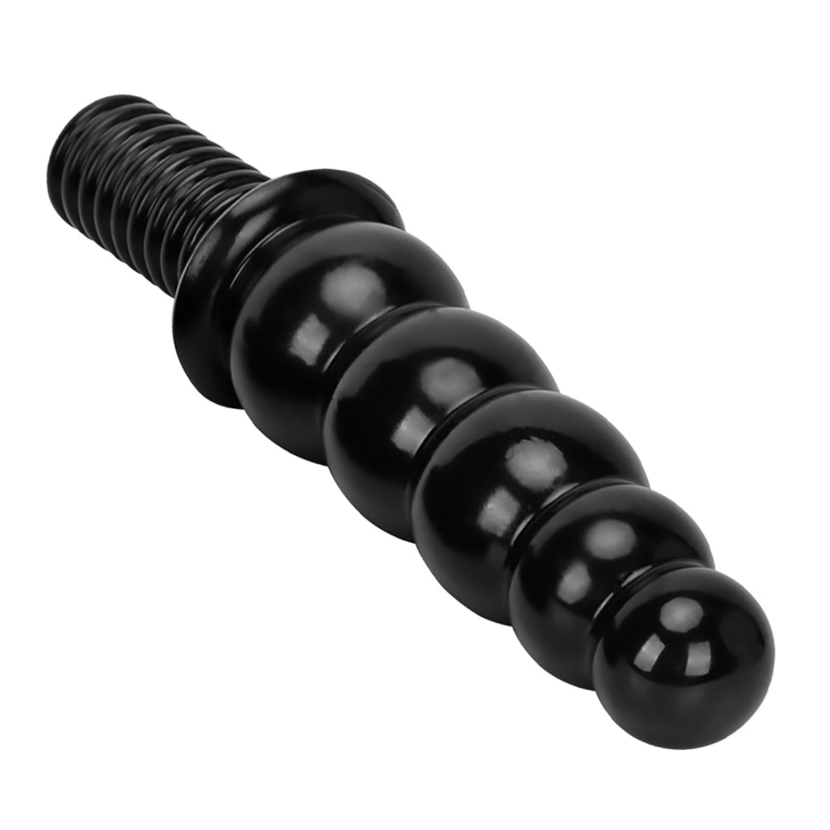 Anal Bead Dildo Butt Plug - 10.6 Inch Anal Dildo with 5 Gradual Large Beads, Thick Huge Anal Plug with Handle, Soft Flexible Double Ended Dildo Sex Toy for Men Women