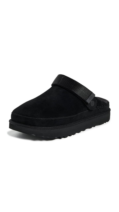 UGG Women's Goldenstar Clog, Black, 9.5