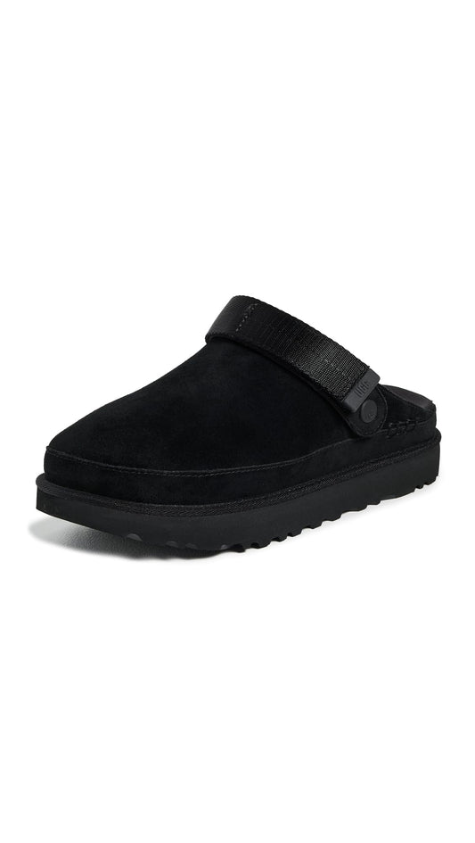 UGG Women's Goldenstar Clog, Black, 9.5