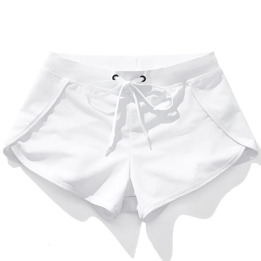 Retro Men's Short Swim Trunks, Quick Dry Bathing Suit with Liner