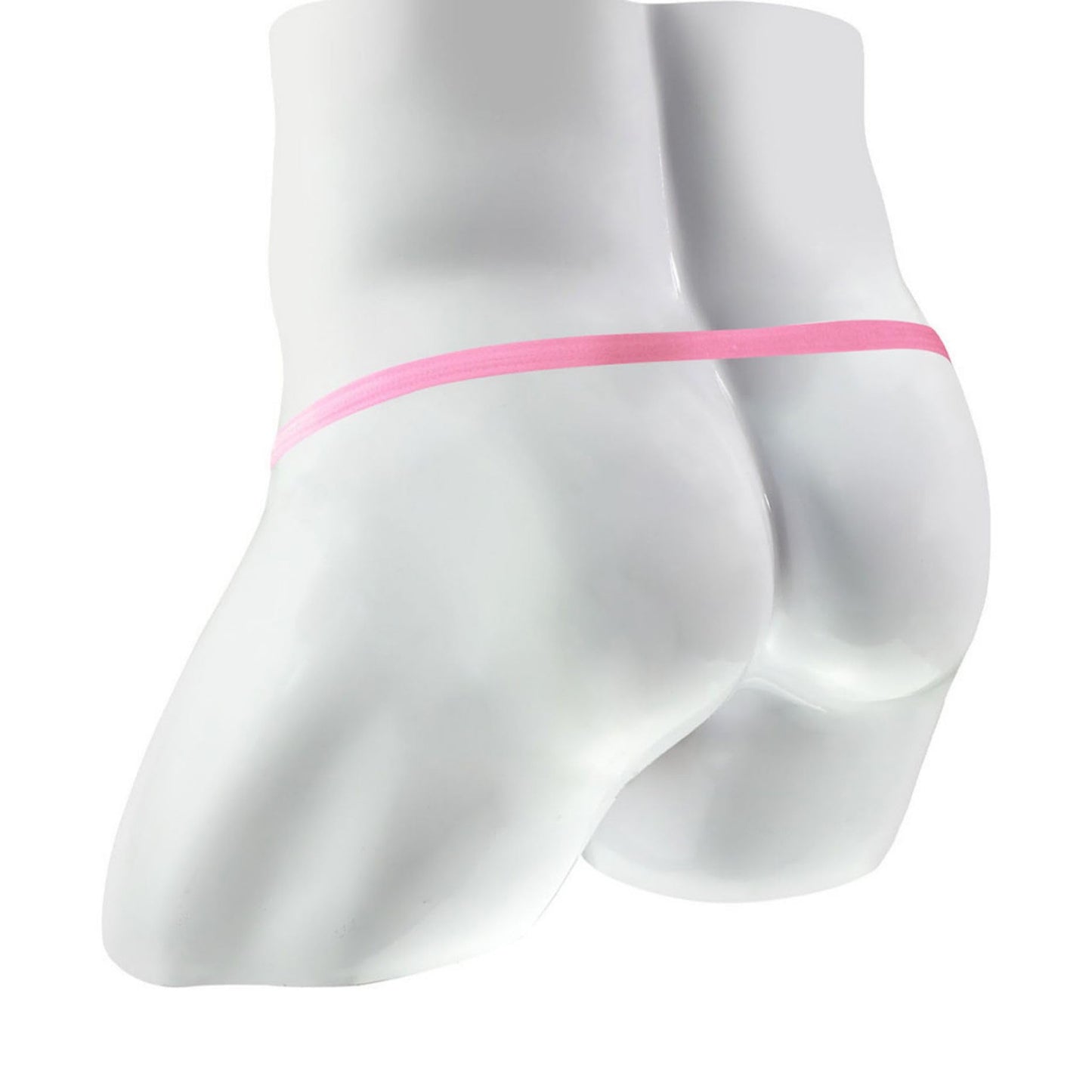 BreakEgg Men's Sexy Strap Thong Underwear with Athletic Supporter G-String Thong Underwear for Men (Pink,One Size)