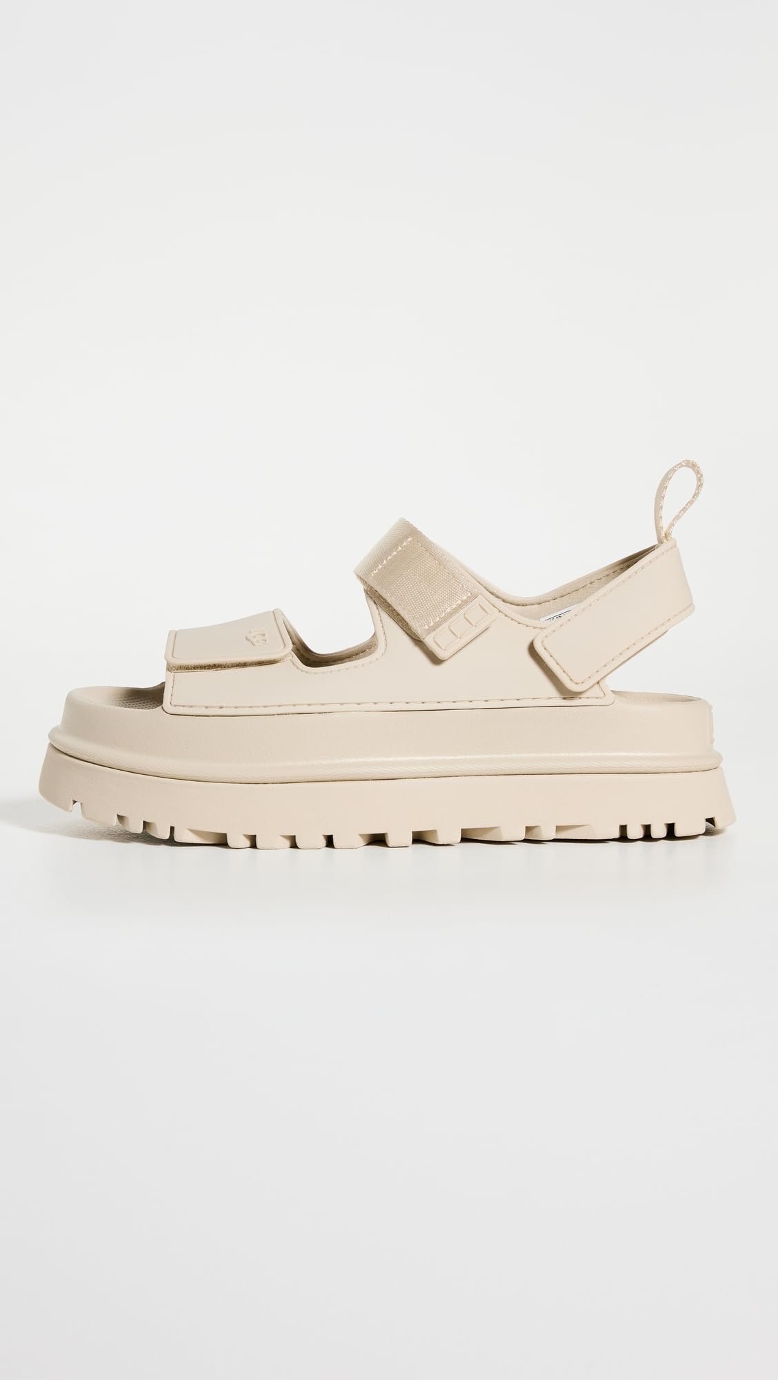UGG Women's GOLDENGLOW Flat Sandal, SEA Salt, 8