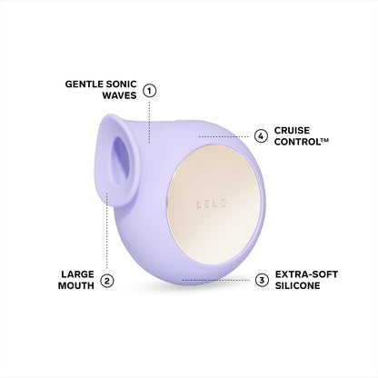 LELO SILA Cruise Suction Vibrator, Clit Sucking Toy for Woman, Clitoris Stimulator with Waterproof Design, Suction Sex Toy with 8 Vibrations Settings for Limitless Pleasure, Lilac