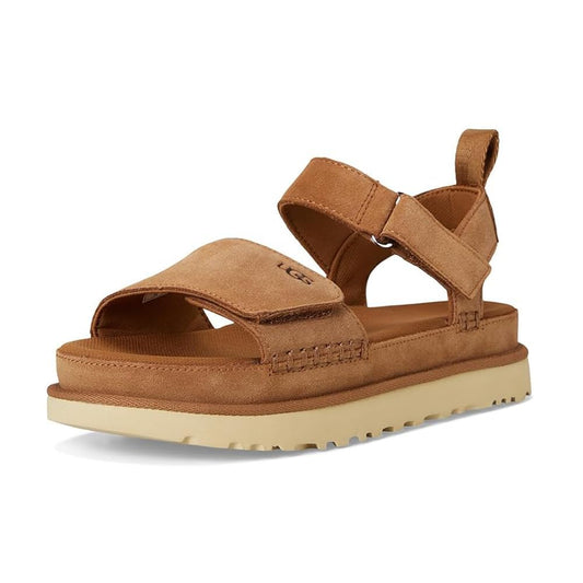 UGG Women's Goldenstar Sandal, Chestnut, 9