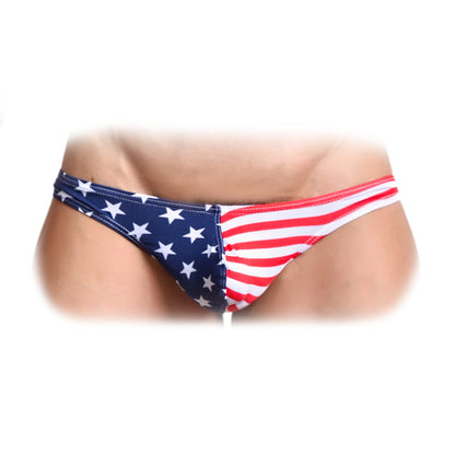 Men's USA American Flag - G-String Sexy Underwear