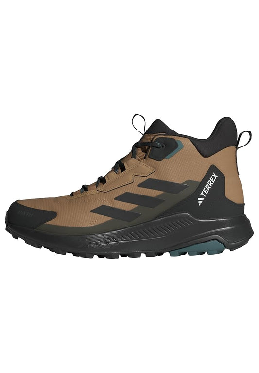 adidas Men's Terrex Anylander Mid Top Rain.RDY Hiking, Cardboard/Black/Shadow Olive, 10.5