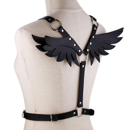 Pink Sissy Harness with Angel Wings PN2678