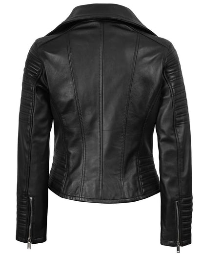 Decrum Leather Jackets Women | [1312595] Nicholle Black, XL