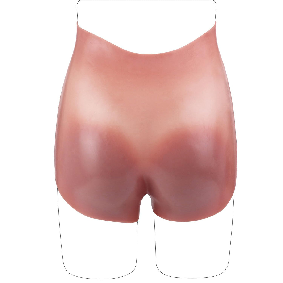 3.1 Inch Thick High Elasticity Silicone Stretchy Wearable Lifelike Realistic Strap On Dildo Panties, Huge Size Massive Adult Sex Toy for Men Couples Add Girth (Flesh)