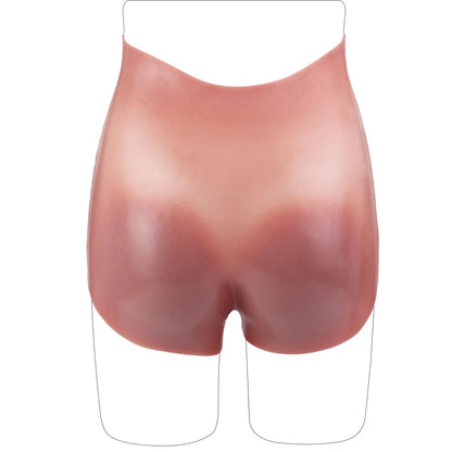 3.1 Inch Thick High Elasticity Silicone Stretchy Wearable Lifelike Realistic Strap On Dildo Panties, Huge Size Massive Adult Sex Toy for Men Couples Add Girth (Flesh)