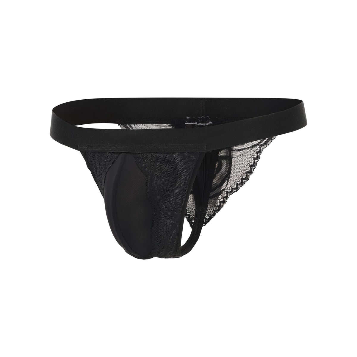 BSZN Men's Lace Side Jockstrap, Black