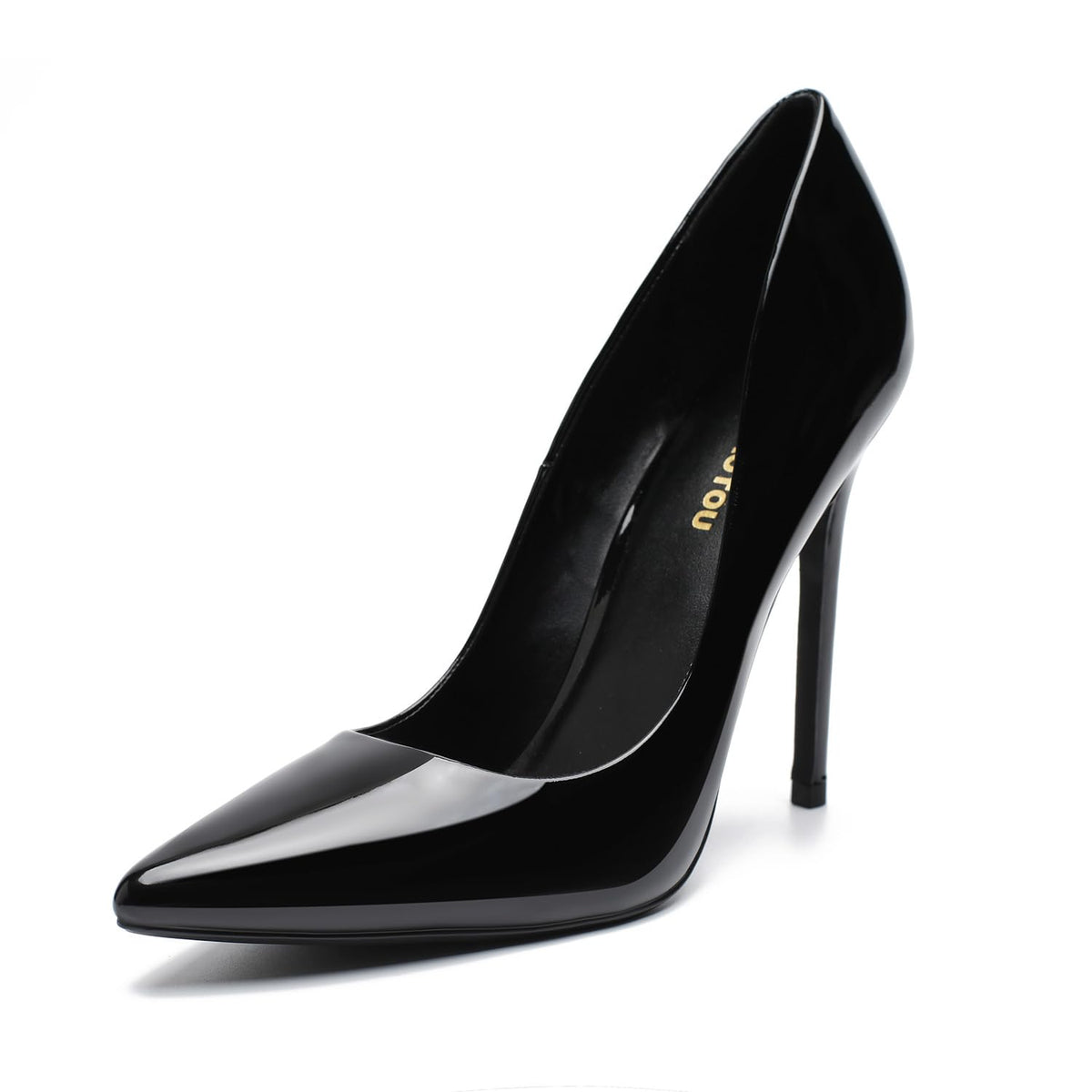 Unisex Men's Women's Pointed Toe High Heels Stiletto Pumps Dress Party Shoes（Dam-G-1 Black 9）