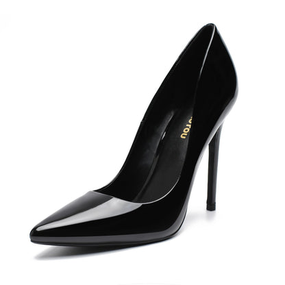 Unisex Men's Women's Pointed Toe High Heels Stiletto Pumps Dress Party Shoes（Dam-G-1 Black 9）