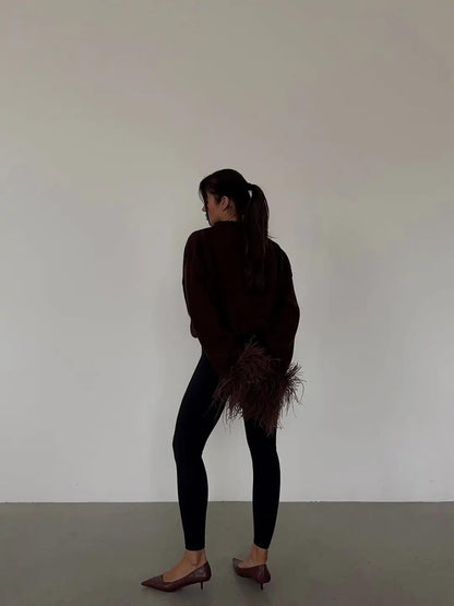 Cable Knit Cardigan Women Stretchy Comfy Casual Vintage Button Up Fringe Hem Sleeve Jackets for Women Trendy 2026