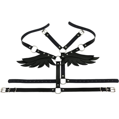Pink Sissy Harness with Angel Wings PN2678