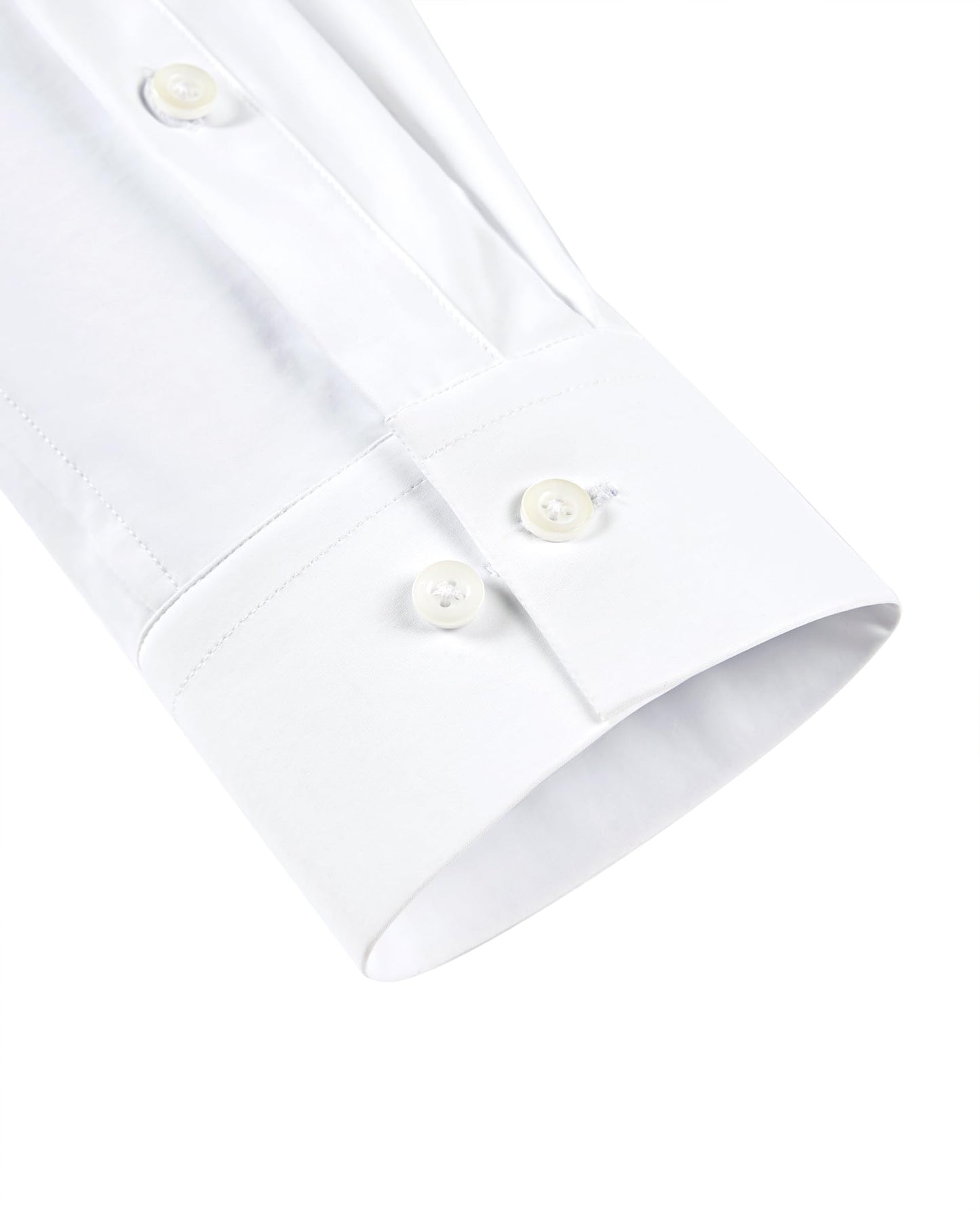 Lion Nardo Slim Fit White Dress Shirt for Men Wrinkle Free Mens Dress Shirts Long Sleeve Tall Muscle Fit Button Up Shirt