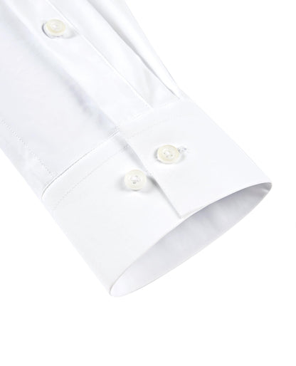 Lion Nardo Slim Fit White Dress Shirt for Men Wrinkle Free Mens Dress Shirts Long Sleeve Tall Muscle Fit Button Up Shirt