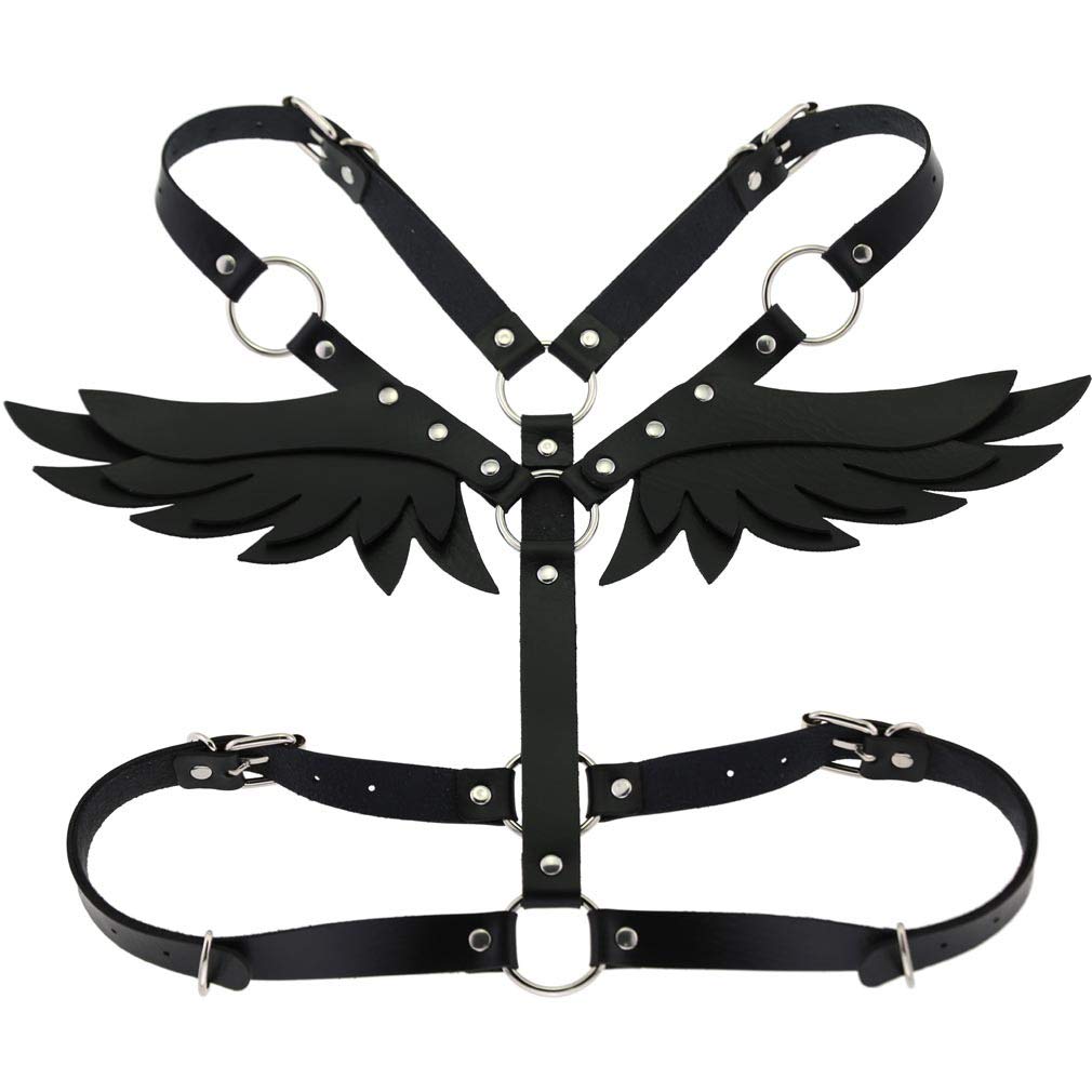 Pink Sissy Harness with Angel Wings PN2678