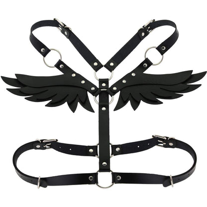 Pink Sissy Harness with Angel Wings PN2678