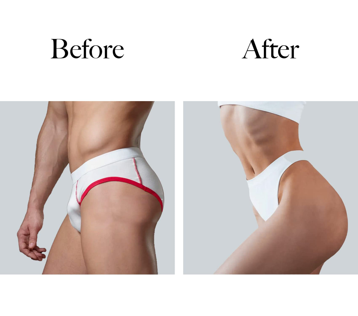QOYDOY Crossdressing Hiding Gaff Panties Lace Transgender Tucking Shaping Brief Soft Breathable (Black XXS)