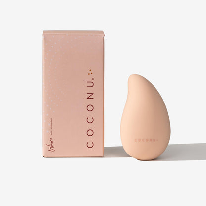 COCONU Wave Rechargeable Body Massager for Muscle Relaxation & Self Care | 10 Vibration Modes | Platinum Silicone | Waterproof | USB Rechargeable | Travel Friendly