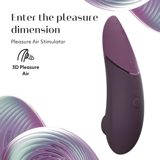 Womanizer Next 3D Pleasure Air Clitoral Sucker Sex Toy Stimulator | Suction Vibrator for Women and Couples Vibrating Adult Sex Toys with 14 Intensity Levels Waterproof Clit Sucker | Purple